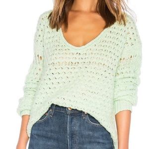 Free People Crashing Waves Pullover Sweater Small